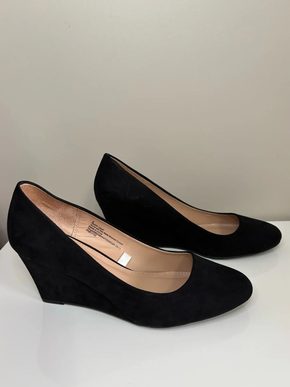 A New Day Classic Suede Wedge Heels